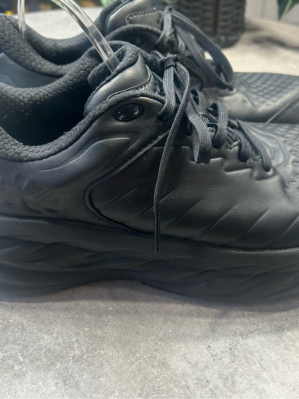 Hoka One One Bondi Women’s Size 11 All-Black Cushioned Walking Sneakers - Picture 7 of 13